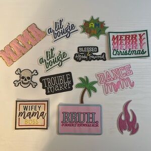 Miscellaneous iron on patch bundle